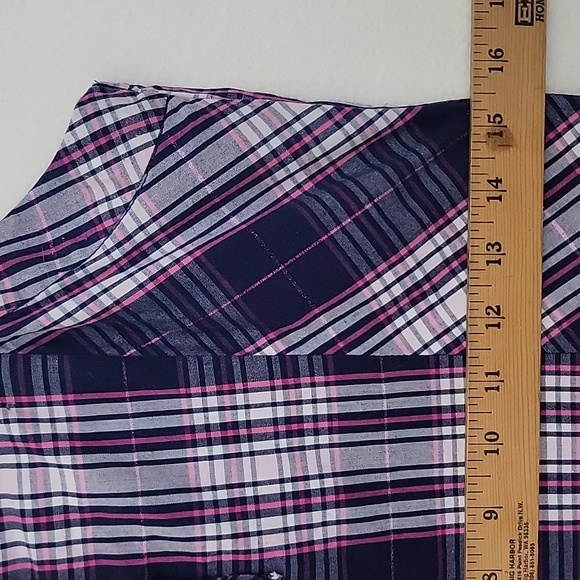 Justice Blue, Pink & White Plaid Jumper Dress 16 - Picture 10 of 14